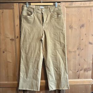 NWT* Toad & Co Women’s Balsam Seeded Cutoff Pants, Honey Brown, size 14